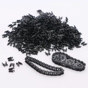 🔥100pcs 3711 LEGO New Black Technic Link Chain Link Pieces tank track tread🔥 - Picture 1 of 4