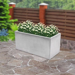 Rectangular Planter Large Outdoor Indoor Garden Pots Large Plant Pot - Picture 1 of 22