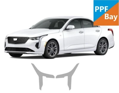 For Cadillac CT4 2020-2024 Headlights Paint Protection Film PreCut Kit PPF - Image 1 of 4