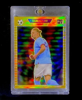 ERLING HAALAND RARE GOLD PRIZM REFRACTOR HOLO SP Parallel - MANCHESTER CITY - Image 1 of 3