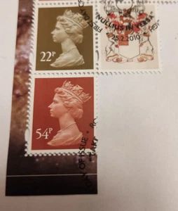 GB Definitive SG Y1774 & SG Y1783 22p & 54p Type III 2 Bands ex DX49 Used - Picture 1 of 1