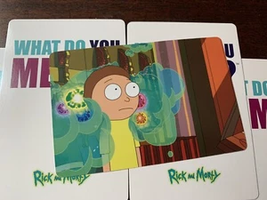 Rick and Morty What Do You Meme 7” Card Lot 5 Mystery Colored Pictures Surprise - Picture 1 of 3