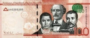 Dominikanische Republik 2014 Banknote postfrisch 100 Pesos Dominicanos Pick 190 a UNC - Bild 1 von 2