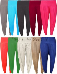 DAMEN HAREMSHOSE ALI BABA LANGE HOSE BAGGY HAREEM LEGGINGS ÜBERGRÖSSE 8-26 - Bild 1 von 13