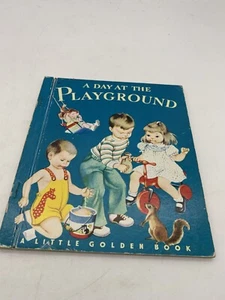 Little Golden Book A Day At The Playground 1964 ‘A’ First Edition Eloise Wilkin - Picture 1 of 7