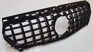 Glanz Schwarz Panamericana Kühlergrill Mercedes W117 2013-2016 CLA Klasse 180 200 220 - Bild 1 von 8