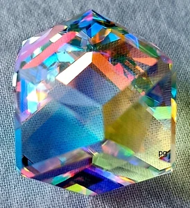 50 Crt Mystic Quartz Cube Shape pendant Size Loose Gemstone - Picture 1 of 7