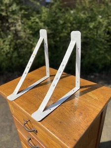 Par de soportes de estantería/estantería de aluminio ligeros vintage - Imagen 1 de 13
