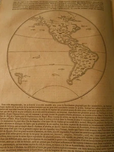 Géographie Zoologique des Mamifères à la surface du globe Gravure Print 1841 - Picture 1 of 1