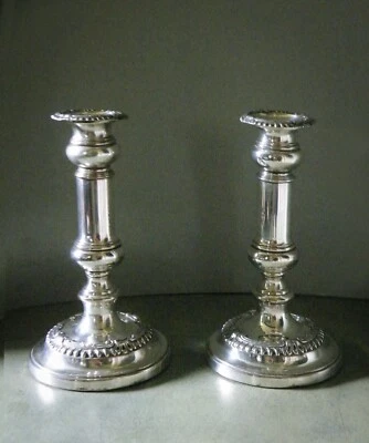 Pair Of Regency Old Sheffield Plate Telescopic Candlesticks. Early 19th Century. - Image 1 of 4