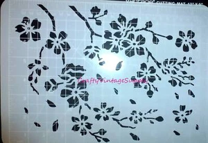 Große Sakura Japanische Kirschblüten Baum Blätter Blüten Schablone für Fliesen und - Bild 1 von 1