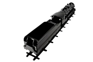 Tren negro vintage - Imagen 1 de 4