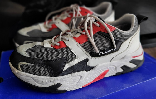  84%OFF Marcelo Burlon C Run sneakers uomo rosso suola VIBRAM 44 10 5US 10UK 29CM