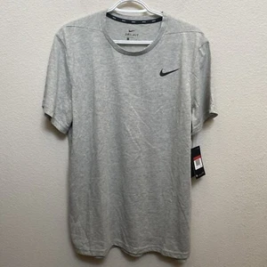 NEW Nike Dri Fit T-Shirt Mens L Gray Polyester Cotton Blend Short Sleeve NWT $35 - Picture 1 of 8