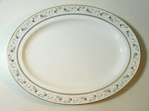 NORITAKE "SARAH" 2083 PATTERN LARGE OVAL SERVING PLATTER 16 1/8" EXCELLENT!! - Picture 1 of 3