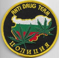 BULGARIEN Police ANTI DRUG TEAM Patch Bundes Polizei Abzeichen Drogen-Einheit