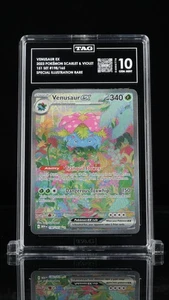 Pokemon Venusaur Ex 198/165 Scarlet Violet 151 Special Illustration Rare TAG 10 - Picture 1 of 2