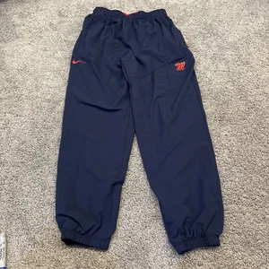 Ole Miss Rebels University College Nike Mens XS Womens Small Blue Running Pants - Picture 1 of 11