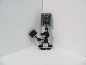 Nintendo Amiibo Mr. Game & Watch Judge 9 Pose Standee Part Only