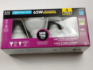 Feit R30 Reflector Conserv Energy 65W Replacement Light Bulbs 4-Pack #440076 New - Picture 1 of 5