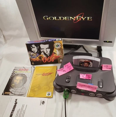 GoldenEye 007 N64 AUTHENTIC Nintendo 64 Bond COMPLETE Golden Eye cib box - Image 1 of 4