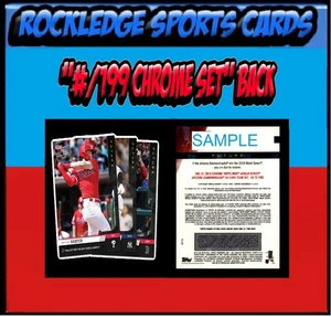 2019 Topps Now Futures World Series Singles (Pick Your Cards)(/199 Chrome Set) - Picture 1 of 169