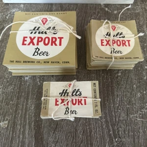 Vtg Lot Of Hundreds - Hull’s Export Beer Bottle Paper Labels 3 Different Sizes - Picture 1 of 18
