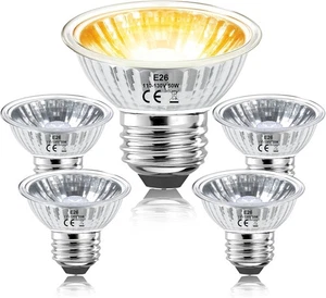 Bombillas de lámpara de calor para reptiles de 50 W para tanques de tortugas, paquete de 4 rayos UVA para tortugas UVB...  - Imagen 1 de 6