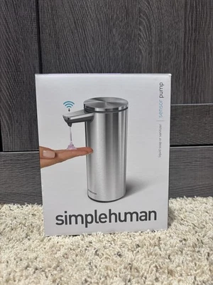 Bomba Sensor Recargable Simplehuman 9 Oz Dispensador de Jabón Líquido a Prueba de Goteo Nuevo Foto 1 de 4