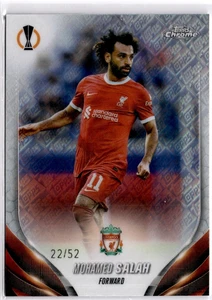 Mohamed Salah 2023-24 Topps Chrome UCC LogoFractor #163 Liverpool #22/52 - Picture 1 of 2