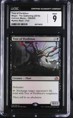 TREE OF PERDITION Eldritch Moon Foil Mythic CGC 9 MTG [Nostalgium] - Image 1 of 2