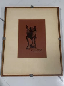 E. Tunginie “Mawingu” African Modernist Abstract Art Print Framed Mid-Century - Picture 1 of 6