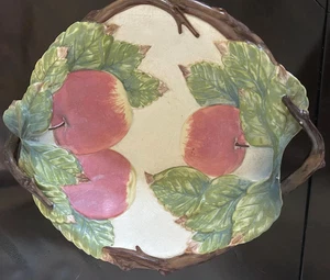 Vintage Obstschale im Majolika Stil handbemalt. - Bild 1 von 5