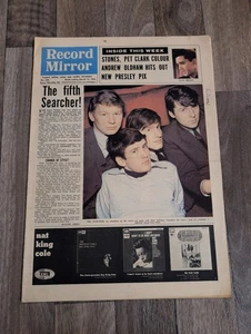 RECORD MIRROR Music Paper- 13th March 1965 -The Searchers Cover - Foto 1 di 7