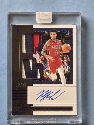 Nickeil Alexander-Walker 2019-20 One and One Dual Patch RC Auto Purple 13/35 - Image 1 of 4