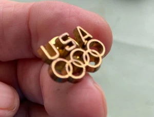 U.S.A. OLYMPIC HAT PIN JACKET LAPEL 1'' - Picture 1 of 3