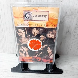 CEREMONY HANG OUT YOUR POETRY CASSETTE TAPE ALBUM - RARE RETRO MUSIC,, - Picture 1 of 4