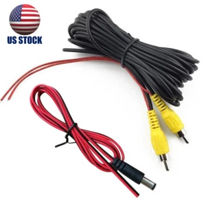 Car Video RCA Extension Cable Auto Rear View Backup Parking Camera Wire Cord US - Picture 1 of 20