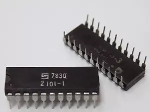 1x Signetics 2101-1 - 256 x 4 standard parallelo SRAM, MOS, 500 ns, - IC PDIP-22 - Foto 1 di 5