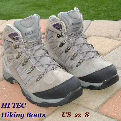 Botas de Senderismo de Cuero Impermeables Premium_US 8M_Soporte de Tobillo_XLNT Tracción Foto 1 de 4