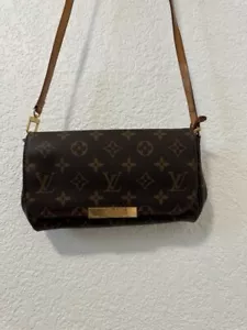 Louis Vuitton Favorite Shoulder Bag PM Brown Canvas Coated Monogram - Picture 1 of 10