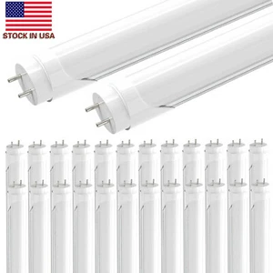 T8 4FT LED Tube Light Bulbs G13 Bi-Pin 22W 28W 4' F40T12 LED Shop Lights Frosted - Picture 1 of 18