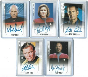 Star Trek 50th Anniversary - Autograph & Costume Relic Card Selection NM 2017 - Picture 1 of 135