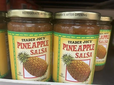 2 Pack Trader Joe's Pineapple Salsa Jar 12 oz each 🍍🍍 - Image 1 of 4