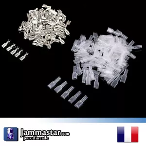 100 Crimphülsen weiblich 6,3 mm - Crimped Terminal Spade Connectors    - Bild 1 von 2