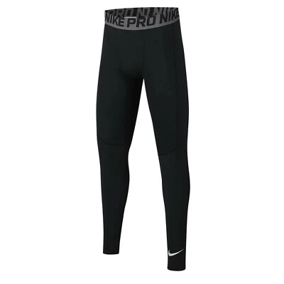 Nike Pro Big Kids' (Boys') Full-Length Tights BV3516-010 - Image 1 of 2