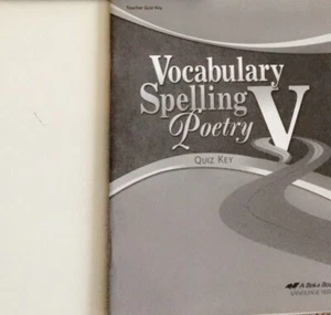 Abeka - Vocabulary Spelling Poetry V - Picture 1 of 1
