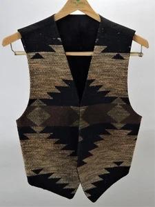 Shores and Company Denton Texas Southwestern/Aztec Design Vest S/M - Picture 1 of 6
