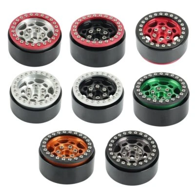 1.9 Metal Beadlock Wheel Hub Wheel Rim for 1/10 RC Crawler Axial SCX10 RC4WD D90 - Image 1 of 4