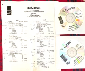 8/24/02 HOLLYWOOD CLASSICS:  BOWIE, SPRINGSTEEN, BEATLES, QUEEN, CCR, AEROSMITH - Picture 1 of 1